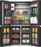 Hisense Hi9 fyrdörrars kylskåp, 577 l RQ760N4IFE, 577 l RQ760N4IFE
