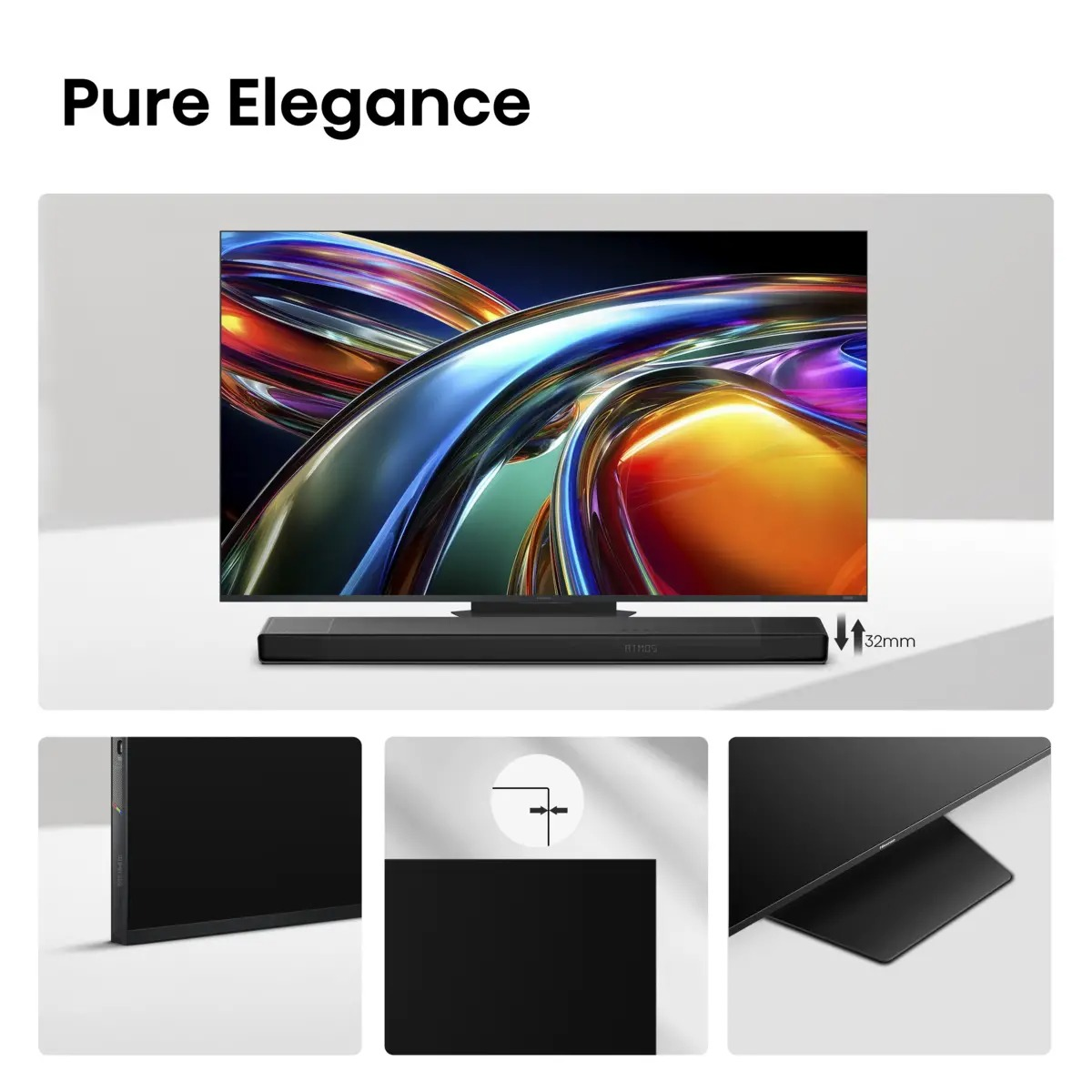 Hisense 75UR9S RGB Mini-LED Smart TV, 75" (190 cm)