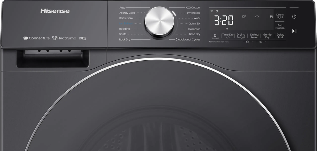 Hisense 5S Samostoječi sušilni stroj s toplotno črpalko, 10 kg DH5S102BB
