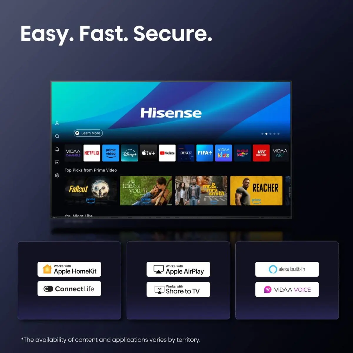 Hisense ULED MiniLED Smart‑TV met Quantum Dot en 165 Hz gaming, 100" 100U7Q