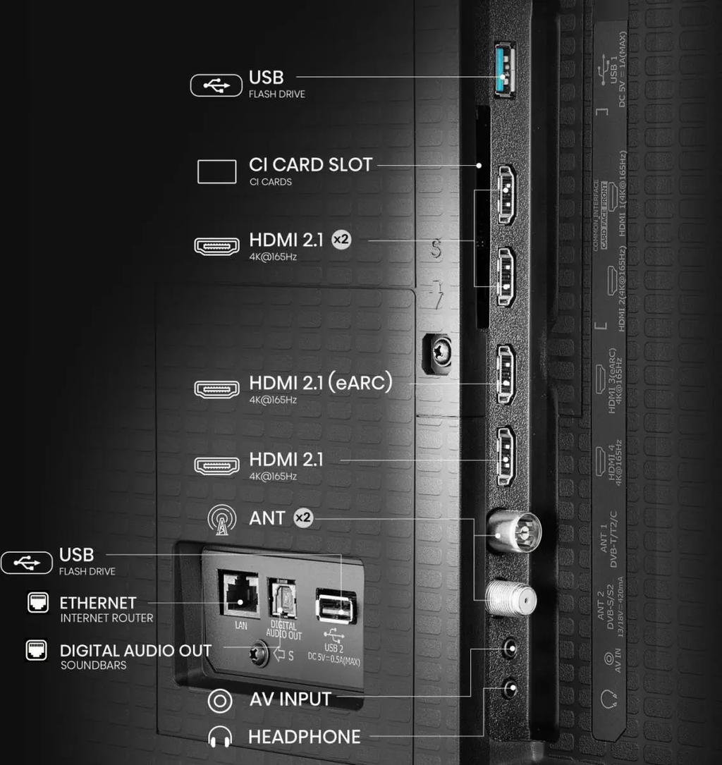 Hisense ULED MiniLED Smart‑TV met Quantum Dot en 165 Hz gaming, 100" 100U7Q