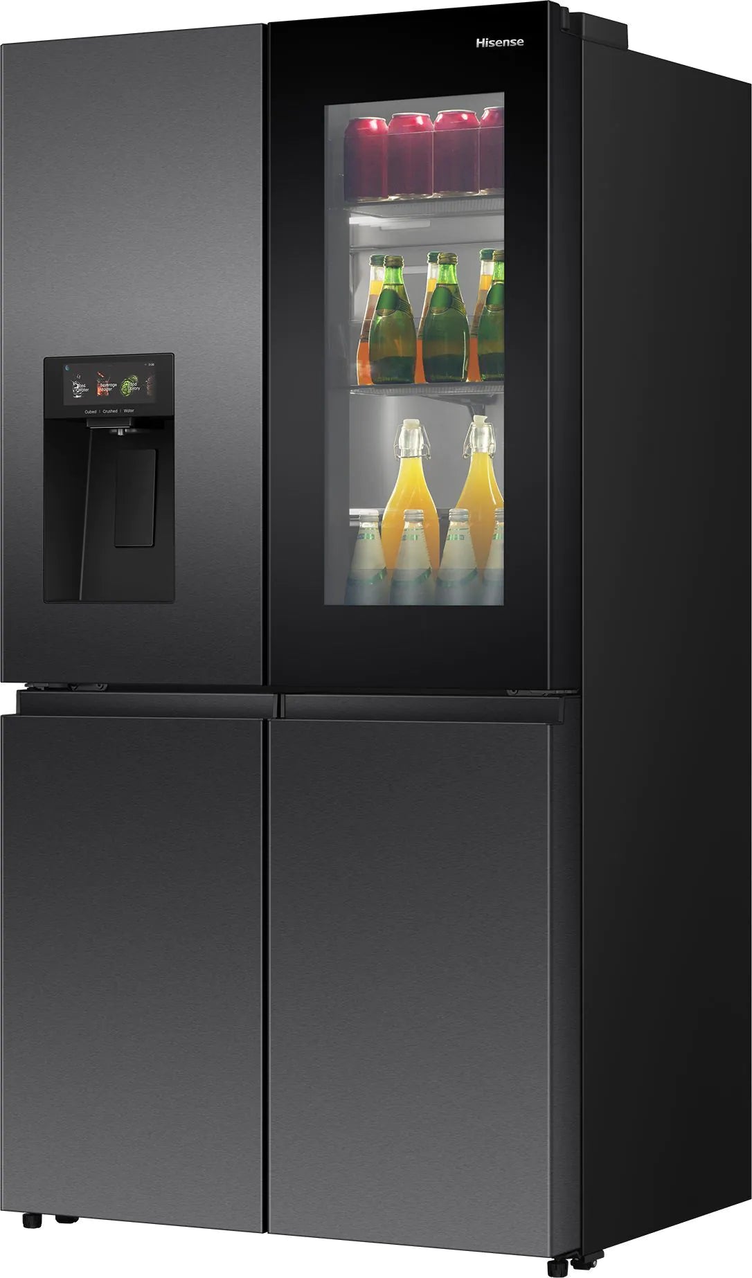 Prostostoječi štirivratni hladilnik Hisense, 615 l RQ600P7SKE